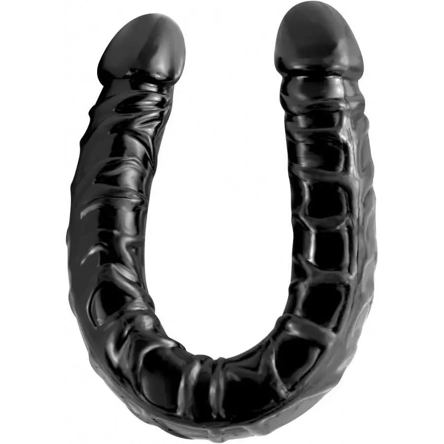 Realistic Dildo for Lesbian, 13.2 Inch Double Sided Dildo for Women Waterproof Flexible Double Dong with Curved Shaft for Vagina