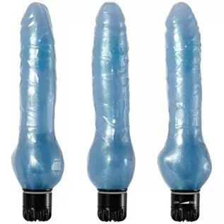 Adam and Eve Blue Dolphin Flexible Waterproof Multi-Speed Realistic-Like Vibrator