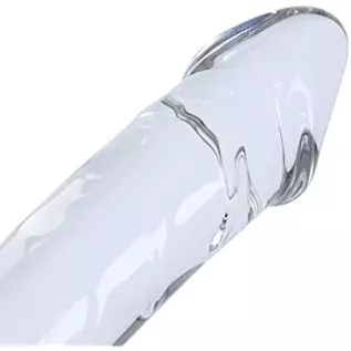 Remeonight 10.2" Large Clear Double Ended Glass Dildo Double Side Crystal Penis G-spot Stimulator Female Masturbator