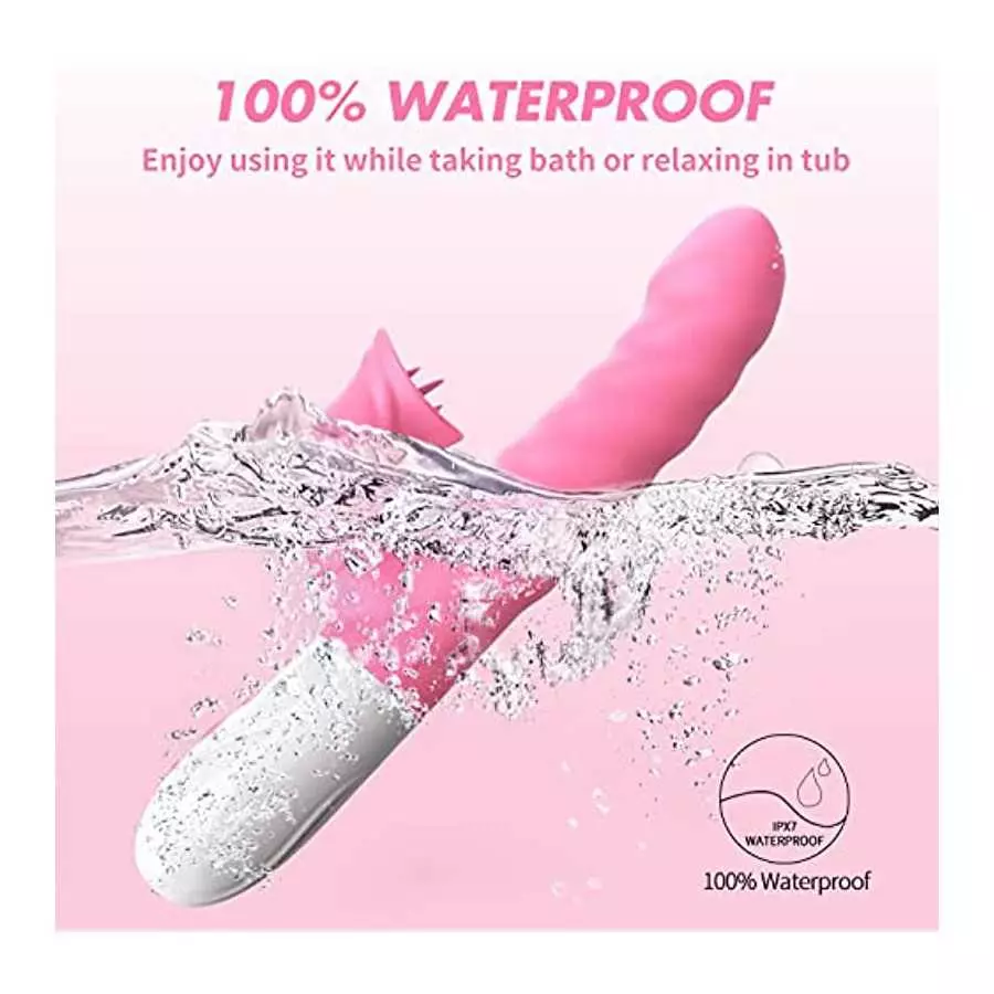 Rabbit Vibrator - 9.8" Triple Action G Spot Vibrator with Independent Clitoral Stimulator, 10 Patterns, Rechargeable Sex Toys fo