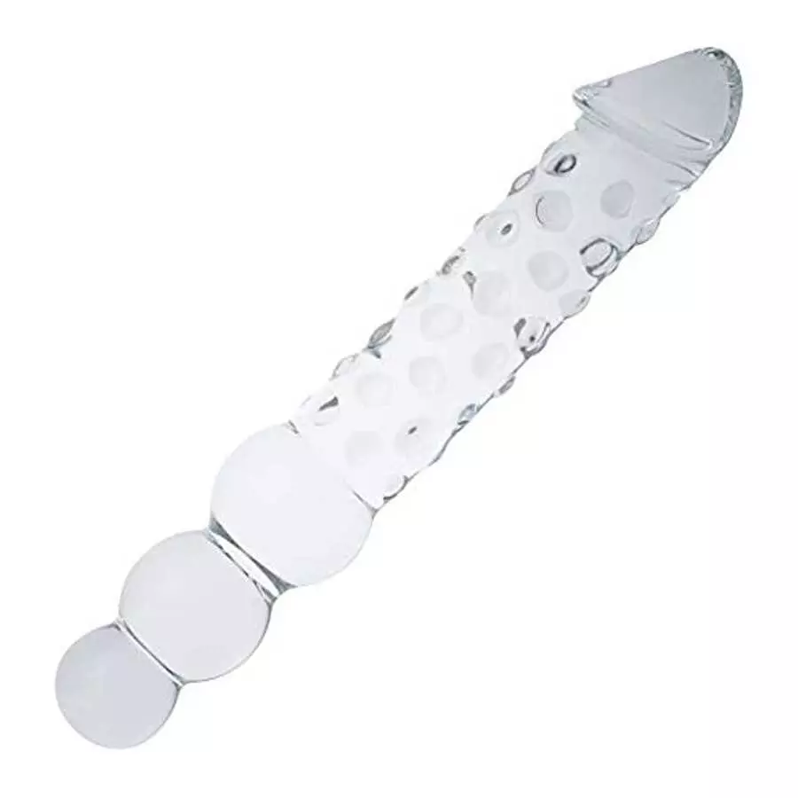 FST Super Big 11.6 Inch Transparent Crystal Penis Double Head Glass Dildo with 3 Big Beads Female Masturbation G-spot Stimulate FST Super Big 11.6 Inch Transparent Crystal Penis Double Head Glass Dildo with 3 Big Beads Female Masturbation G-spot Stimulate