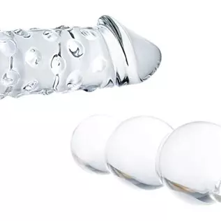 FST Super Big 11.6 Inch Transparent Crystal Penis Double Head Glass Dildo with 3 Big Beads Female Masturbation G-spot Stimulate FST Super Big 11.6 Inch Transparent Crystal Penis Double Head Glass Dildo with 3 Big Beads Female Masturbation G-spot Stimulate