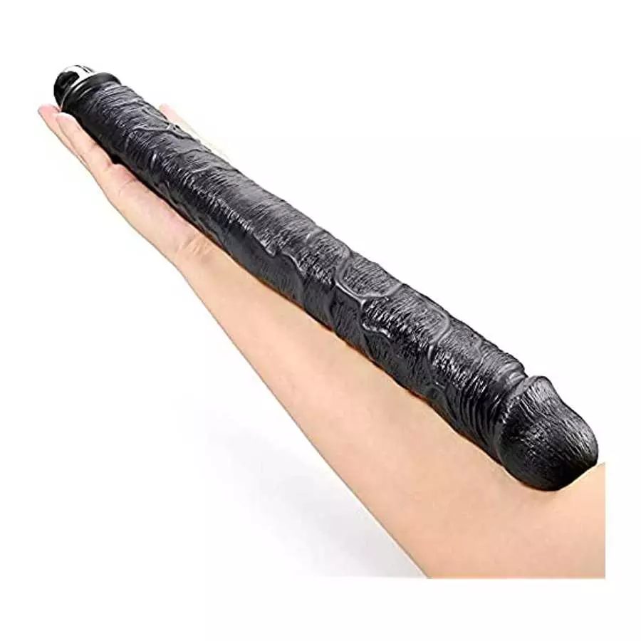 Realistic Double Ended Dildo 18.1 Inches Long G Spot Dildo Flexible Double Dong with Veins and Glans for Women Men Vaginal Prost