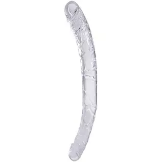 Doc Johnson Double Dong in A Bag - 13 inch - Total Length: 13 in. (33 cm), Width/Diameter: 1.5 in. (3.8 cm), Crystal Clear TPE