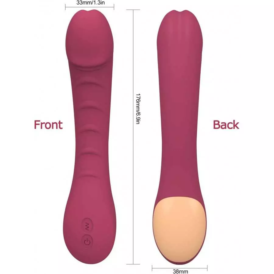 G Spot Clitoral Vibrator for Clit and Vagina Stimulation,Rechargeable Dildo Vibrator with 12 Powerful Vibrations. Adult Sex Toy 