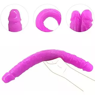 Realistic Double Ended G Spot Dildo with Vividly Glans and Veins 18.1 inch Double Side Dong for Vaginal and Anal Play Adult Sex Realistic Double Ended G Spot Dildo with Vividly Glans and Veins 18.1 inch Double Side Dong for Vaginal and Anal Play Adult Sex