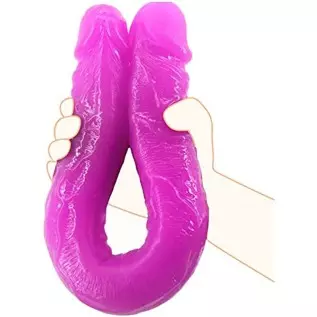 Realistic Double Ended G Spot Dildo with Vividly Glans and Veins 18.1 inch Double Side Dong for Vaginal and Anal Play Adult Sex Realistic Double Ended G Spot Dildo with Vividly Glans and Veins 18.1 inch Double Side Dong for Vaginal and Anal Play Adult Sex
