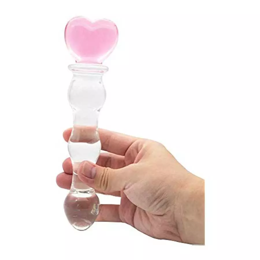 Glass Dildo Pleasure Wand for Women Double Ended Butt Plug Anal Beads
