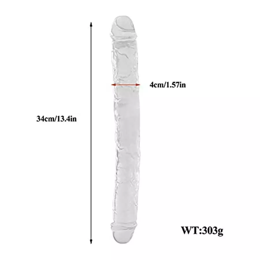13.4*1.5 in Double-Ended Dildo,Flexible Long Dildo for Lesbian Female Masturbation