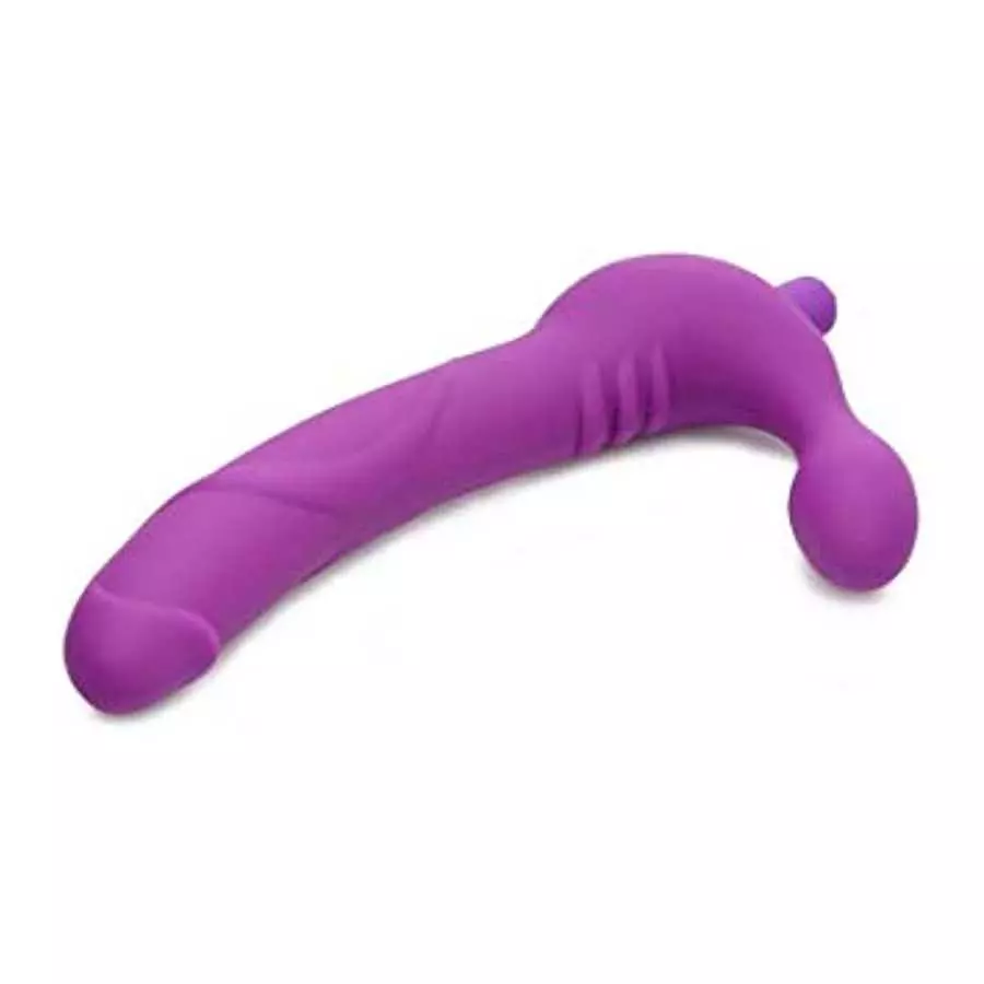 Strap U Royal Revolver Vibrating Strapless Silicone Strap On Dildo