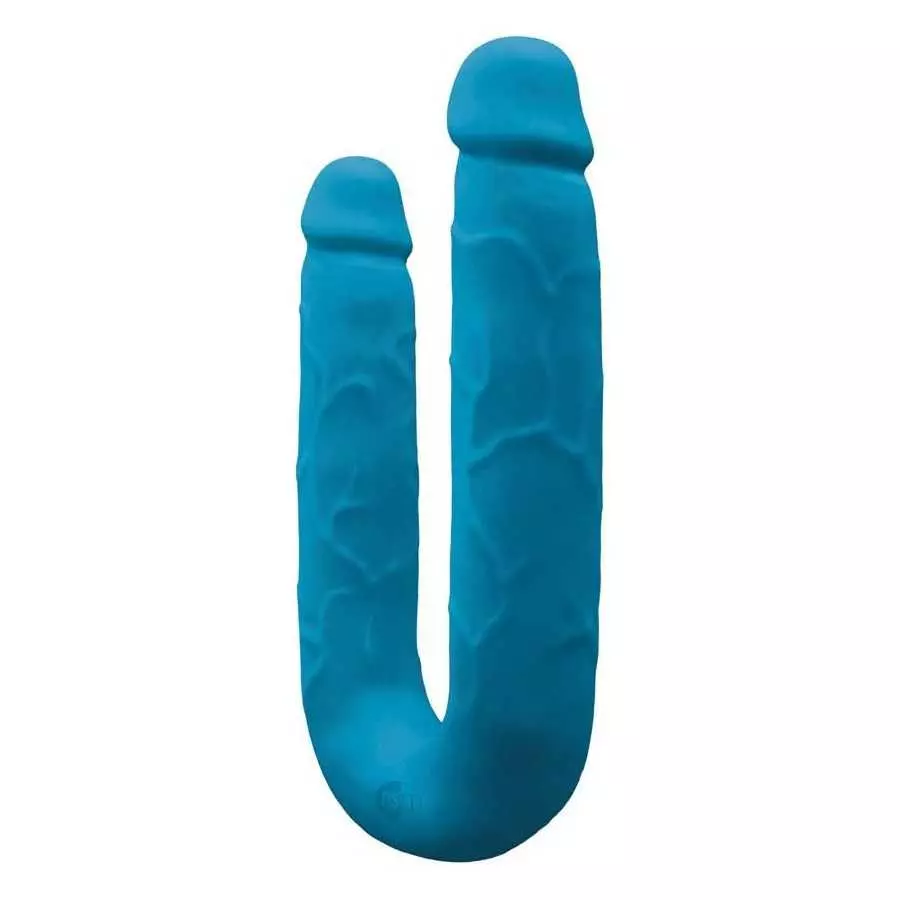 Colours - DP Pleasures - Realistically Molded Silicone Double Penetration Dong (Purple)