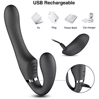 Double-Headed Vibrator with 10 Vibration Modes, Female Clitoris stimulates Adult G-spot Dildo Massager, with Remote Control (Bla Double-Headed Vibrator with 10 Vibration Modes, Female Clitoris stimulates Adult G-spot Dildo Massager, with Remote Control (Bla