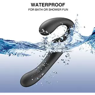 Double-Headed Vibrator with 10 Vibration Modes, Female Clitoris stimulates Adult G-spot Dildo Massager, with Remote Control (Bla Double-Headed Vibrator with 10 Vibration Modes, Female Clitoris stimulates Adult G-spot Dildo Massager, with Remote Control (Bla