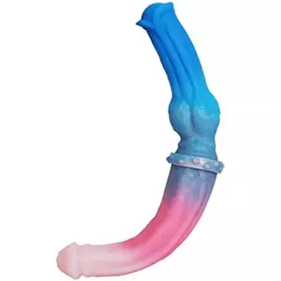 Silicone Made One Dog One Horse Double-Ended Dildo Dual Dildos Animal Style Big Size Multi Color