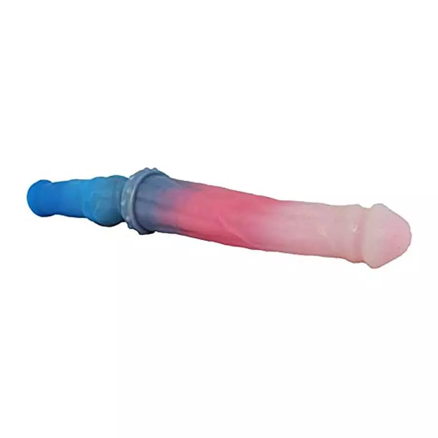 Silicone Made One Dog One Horse Double-Ended Dildo Dual Dildos Animal Style Big Size Multi Color
