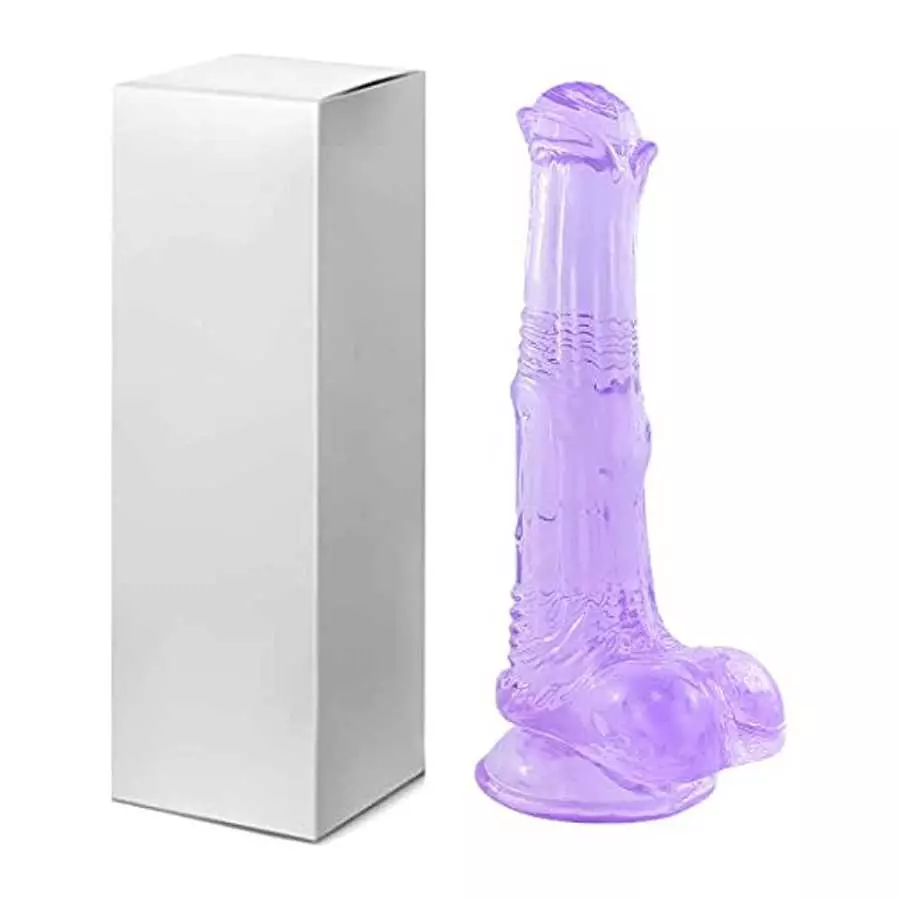 15.4 inch Super Long Double Ended Dildo+ 9 inch Purple Horse Dildo Sex Toys
