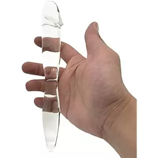 Yaminkc Glass Dildo Smooth Realistic Penis Anal Plug Glass Penis Double-Ended Use Massager Crystal Yaminkc Glass Dildo Smooth Realistic Penis Anal Plug Glass Penis Double-Ended Use Massager Crystal