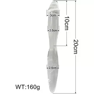 Yaminkc Glass Dildo Smooth Realistic Penis Anal Plug Glass Penis Double-Ended Use Massager Crystal Yaminkc Glass Dildo Smooth Realistic Penis Anal Plug Glass Penis Double-Ended Use Massager Crystal