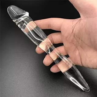 Yaminkc Glass Dildo Smooth Realistic Penis Anal Plug Glass Penis Double-Ended Use Massager Crystal Yaminkc Glass Dildo Smooth Realistic Penis Anal Plug Glass Penis Double-Ended Use Massager Crystal