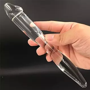 Yaminkc Glass Dildo Smooth Realistic Penis Anal Plug Glass Penis Double-Ended Use Massager Crystal Yaminkc Glass Dildo Smooth Realistic Penis Anal Plug Glass Penis Double-Ended Use Massager Crystal