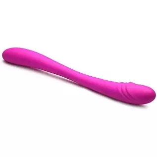 in 7X Double Team Silicone Double Dildo w/ Remote
