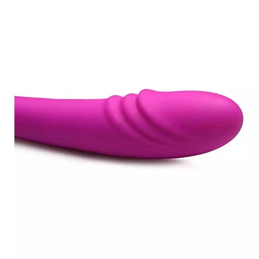 in 7X Double Team Silicone Double Dildo w/ Remote
