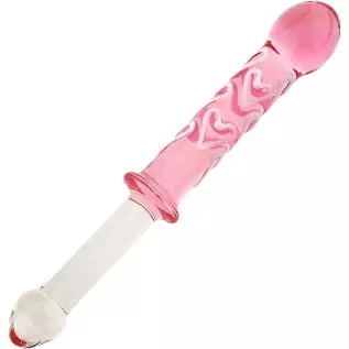 Wowlife Double-Ended Crystal Dildos Glass Pleasure Wand Anal Plug - Pink Style Series (Style B)