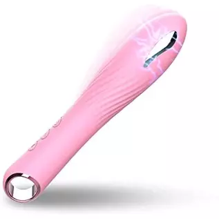 G Spot Silicone Dildo Vibrator with 16 Vibration Patterns and 3 Current Pulse Patterns. Vibrator for Nipple Clitoral Vaginal Sti