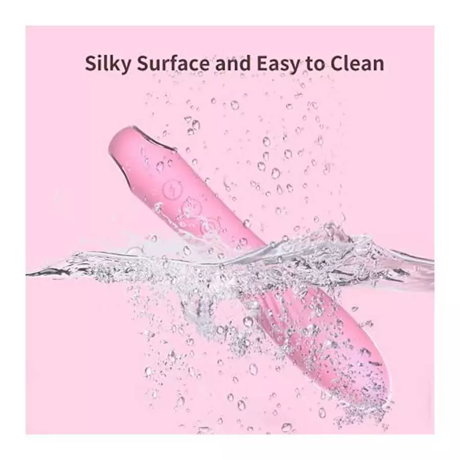 G Spot Silicone Dildo Vibrator with 16 Vibration Patterns and 3 Current Pulse Patterns. Vibrator for Nipple Clitoral Vaginal Sti