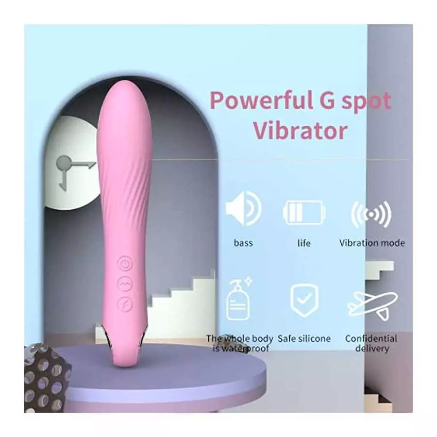 G Spot Silicone Dildo Vibrator with 16 Vibration Patterns and 3 Current Pulse Patterns. Vibrator for Nipple Clitoral Vaginal Sti