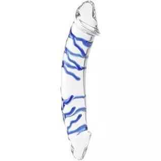 Double Ended Glass Dildo for Anal Vagina for Women,Big Realistic Crystal Penis with Raised Spiral Texture for G-spot Stimulator Double Ended Glass Dildo for Anal Vagina for Women,Big Realistic Crystal Penis with Raised Spiral Texture for G-spot Stimulator