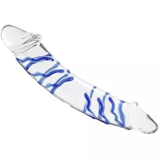 Double Ended Glass Dildo for Anal Vagina for Women,Big Realistic Crystal Penis with Raised Spiral Texture for G-spot Stimulator Double Ended Glass Dildo for Anal Vagina for Women,Big Realistic Crystal Penis with Raised Spiral Texture for G-spot Stimulator