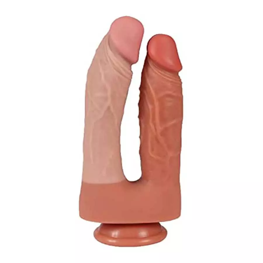 Double-Ended Dildo Silicone Sex Toy, Realistic 8.46" Double Sided Dildos with Strong Suction Cups Flexible Adult Sex Toy for Men Double-Ended Dildo Silicone Sex Toy, Realistic 8.46" Double Sided Dildos with Strong Suction Cups Flexible Adult Sex Toy for Men