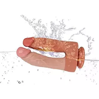 Double-Ended Dildo Silicone Sex Toy, Realistic 8.46" Double Sided Dildos with Strong Suction Cups Flexible Adult Sex Toy for Men