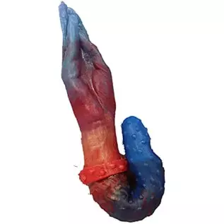 Double Ended Fisting Dildo 13.78 Inches Finger Hand Silicone Dildos Anal Adult Sex Toys