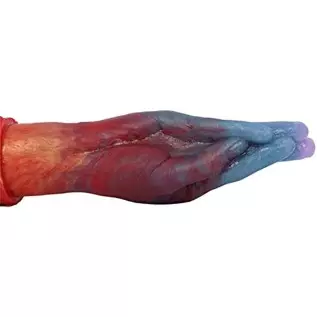 Double Ended Fisting Dildo 13.78 Inches Finger Hand Silicone Dildos Anal Adult Sex Toys