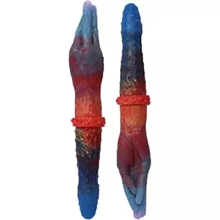 Double Ended Fisting Dildo 13.78 Inches Finger Hand Silicone Dildos Anal Adult Sex Toys