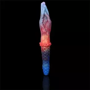 Double Ended Fisting Dildo 13.78 Inches Finger Hand Silicone Dildos Anal Adult Sex Toys