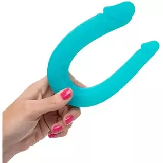 CalExotics SE-0311-75-2 Silicone Double Dong AC/DC Dong - Teal