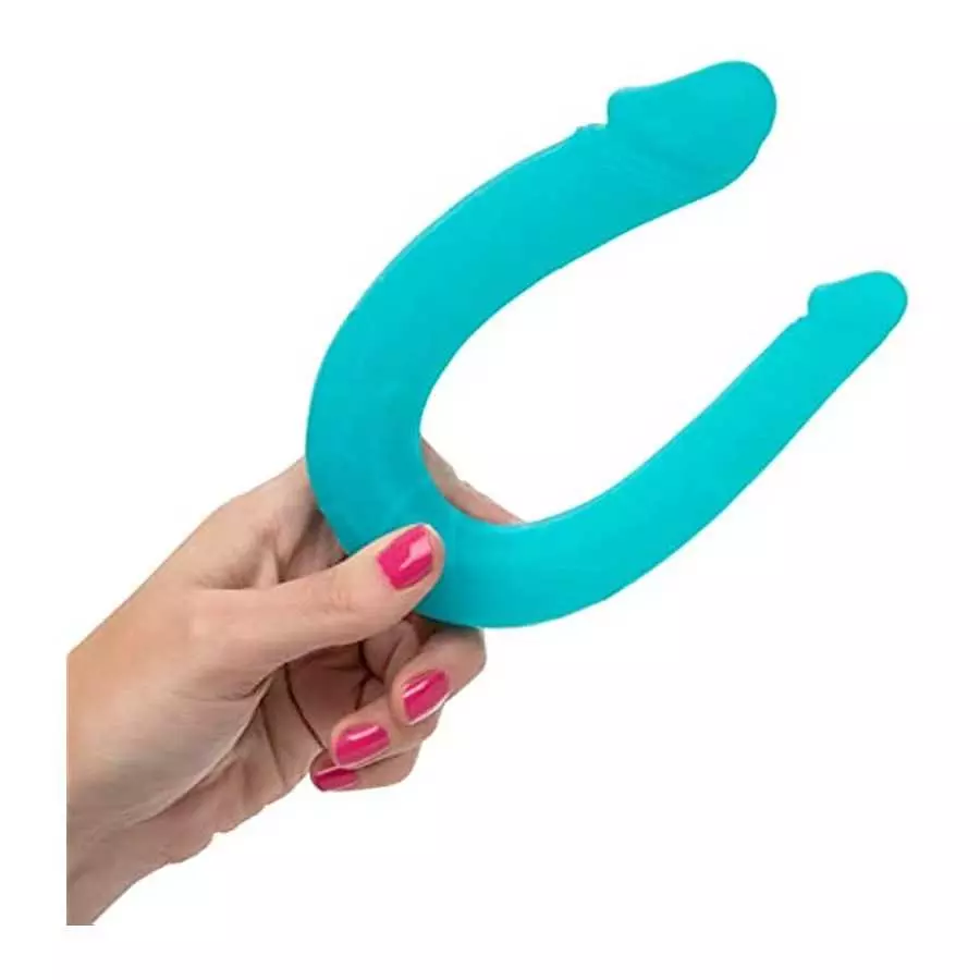 CalExotics SE-0311-75-2 Silicone Double Dong AC/DC Dong - Teal CalExotics SE-0311-75-2 Silicone Double Dong AC/DC Dong - Teal