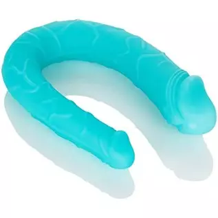 CalExotics SE-0311-75-2 Silicone Double Dong AC/DC Dong - Teal