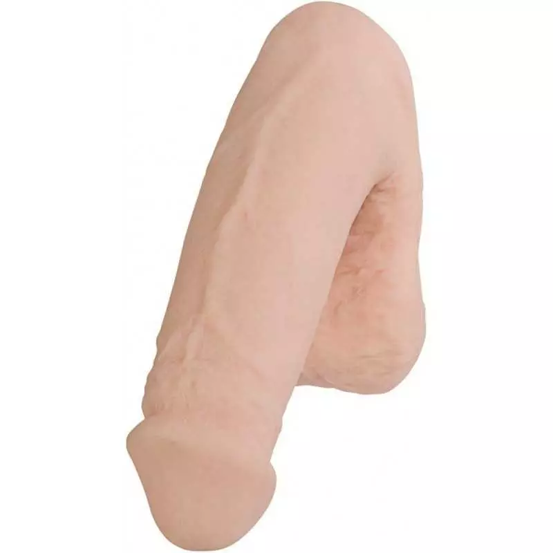 Doc Johnson - Pack It - Prosthetic Flaccid Penis - Realistic Size and Feel - Heavy (200 g)- Caramel