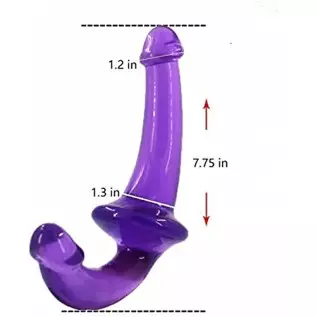 [WALLER PAA] Strapless Strap on Double Ended Dildo Dong Sex-Toys for Women Lesbians