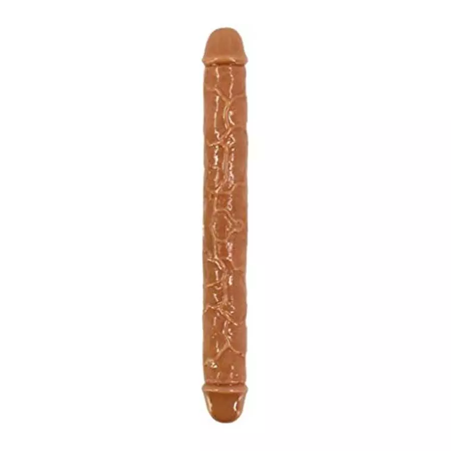 ABOOFAN Double Headed Dildos G Spot Dong Vaginal G- spot Anal Masturbation Toy for Female Women Toys ( Skin Color L )