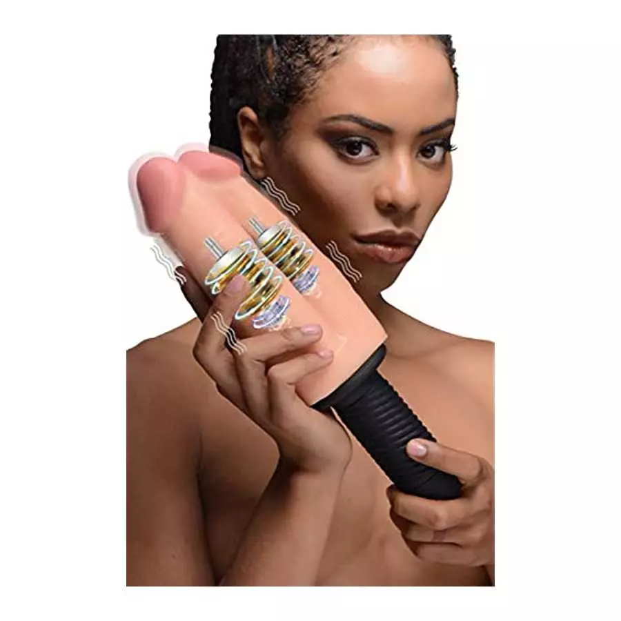 Master Series Double Decker 13x Vibrating Dual Dildo Thruster Master Series Double Decker 13x Vibrating Dual Dildo Thruster