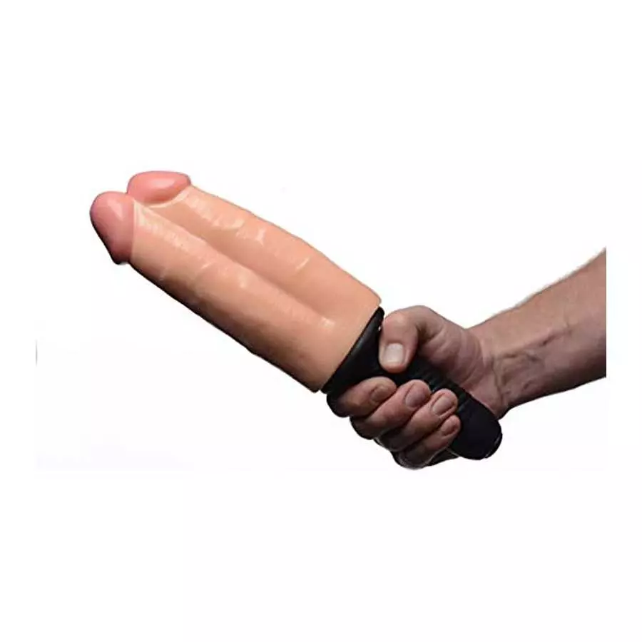 Master Series Double Decker 13x Vibrating Dual Dildo Thruster