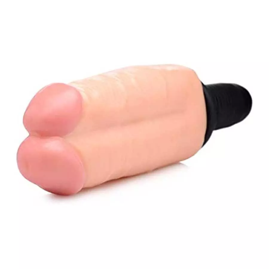 Master Series Double Decker 13x Vibrating Dual Dildo Thruster