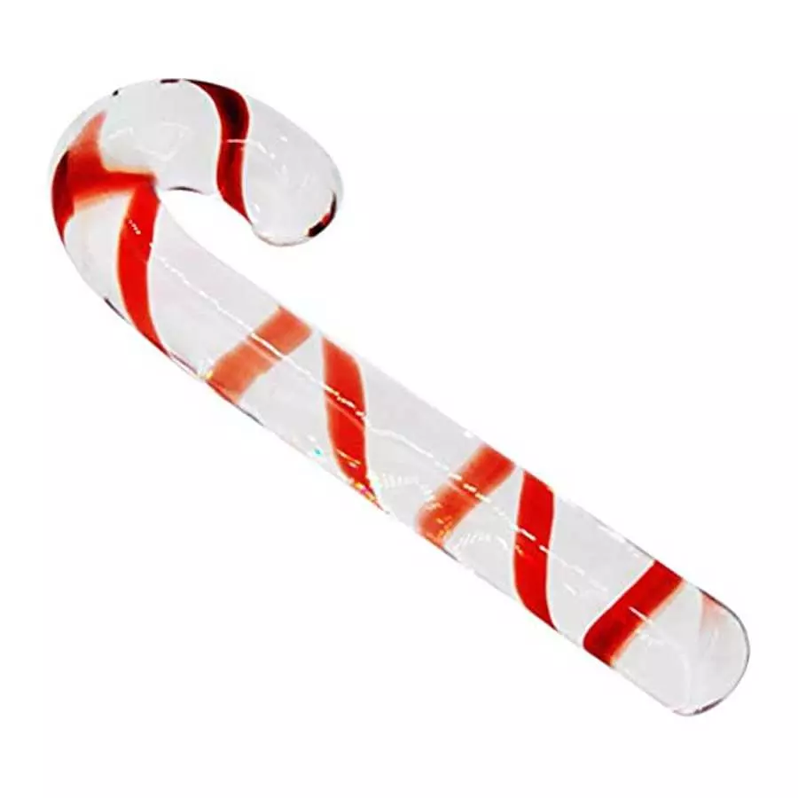 Amosfun Glass Dildo G-Spot Penis Dong Masturbation Vaginal Anal Butt Plug Toy for Female Women