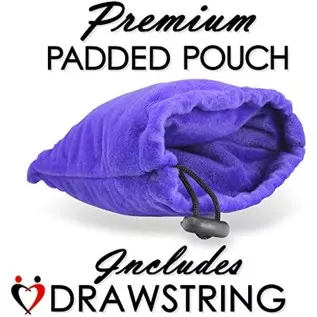 LeLuv Glass Dildo Bulb Shaft Bulb Tilted Head Bulb Base with Embroidered Padded Pounch LeLuv Glass Dildo Bulb Shaft Bulb Tilted Head Bulb Base with Embroidered Padded Pounch