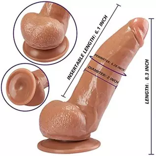 Small Glans Big Thick Dildo with Strong Suction Cup, Huge Realistic Dildo for Anal Play, Fake Penis Adult Sex Toy for Vagina Ana Small Glans Big Thick Dildo with Strong Suction Cup, Huge Realistic Dildo for Anal Play, Fake Penis Adult Sex Toy for Vagina Ana